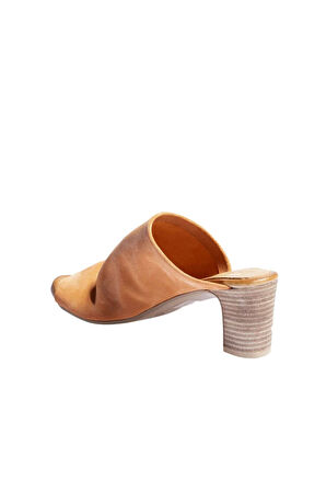 Bueno Shoes Turuncu Süet Kadın Topuklu Terlik 01wn1503