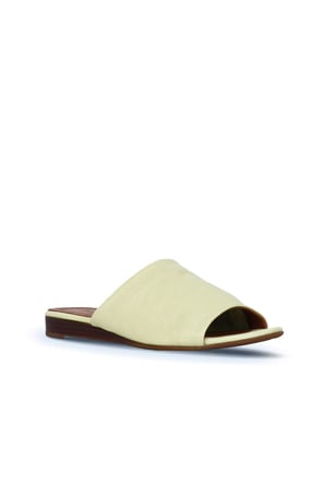 Bueno Shoes Yeşil Deri Kadın Düz Terlik 01wn1901