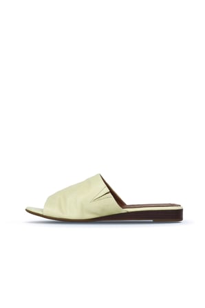 Bueno Shoes Yeşil Deri Kadın Düz Terlik 01wn1901