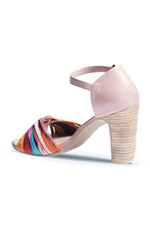 Bueno Shoes Multi M10 Deri Kadın Topuklu Sandalet 01wn4319