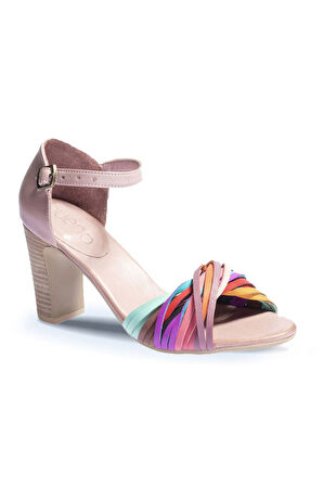 Bueno Shoes Multi M10 Deri Kadın Topuklu Sandalet 01wn4319