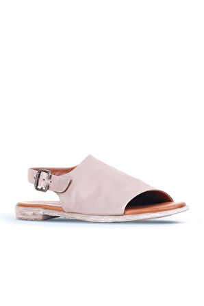 Bueno Shoes Gümüş Deri Kadın Sandalet 01wn5000