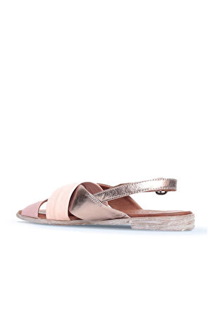 Bueno Shoes Pudra Multi Deri Kadın Düz Sandalet 01wn5010