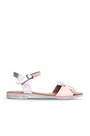 Bueno Shoes Pudra Deri Kadın Düz Sandalet 01wn5022