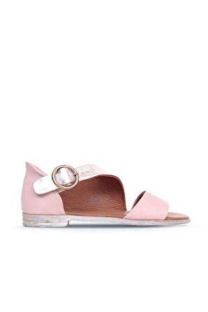 Bueno Shoes Gül Kurusu Deri Kadın Sandalet 01wn5034