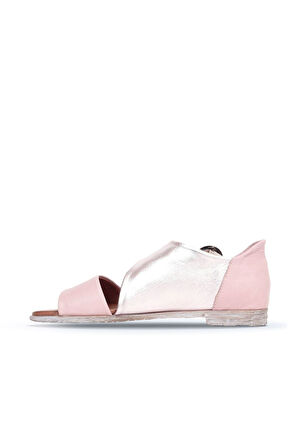 Bueno Shoes Gül Kurusu Deri Kadın Sandalet 01wn5034