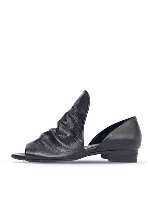 Bueno Shoes Siyah Deri Kadın Klasik Ayakkabı 01wn5111