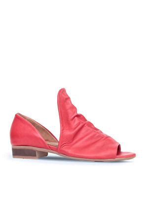 Bueno Shoes Kırmızı Deri Kadın Klasik Ayakkabı 01wn5111