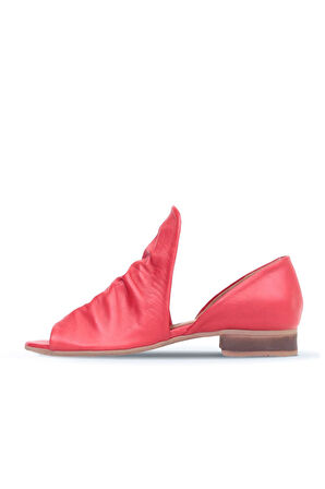 Bueno Shoes Kırmızı Deri Kadın Klasik Ayakkabı 01wn5111