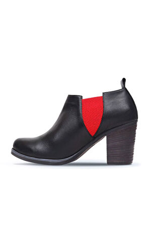 Bueno Shoes Kırmızı Deri Kadın Topuklu Bot 01wp1506