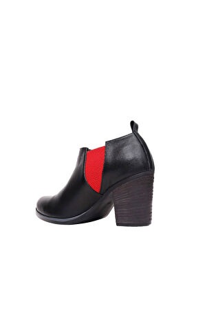 Bueno Shoes Kırmızı Deri Kadın Topuklu Bot 01wp1506