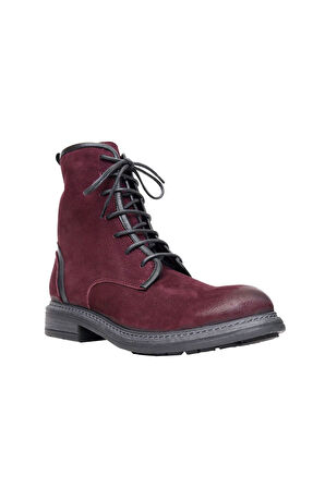 Bueno Shoes Bordo Nubuk Kadın Düz Bot 01wp2703