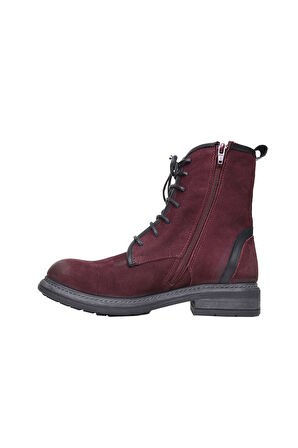 Bueno Shoes Bordo Nubuk Kadın Düz Bot 01wp2703