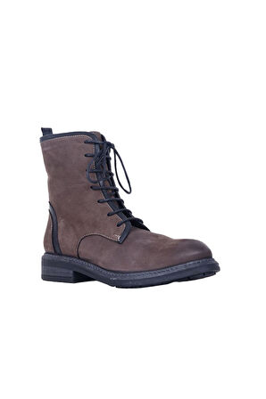 Bueno Shoes Kahverengi Nubuk Kadın Düz Bot 01wp2703