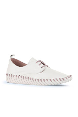 Bueno Shoes Pembe Deri Kadın Düz Ayakkabı 01wq0200