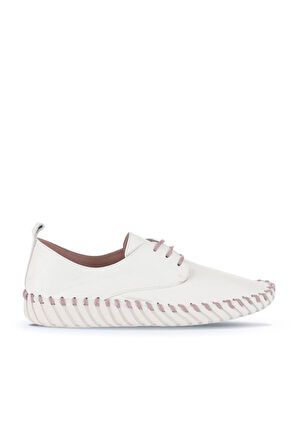 Bueno Shoes Pembe Deri Kadın Düz Ayakkabı 01wq0200