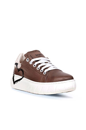 Bueno Shoes Gri Deri Kadın Spor Ayakkabı 01wr4802