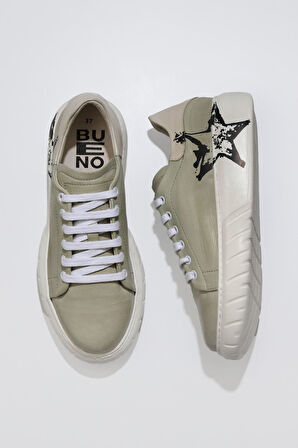 Bueno Shoes Vizon Deri Kadın Spor Ayakkabı 01wr4802
