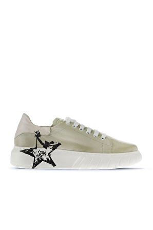 Bueno Shoes Vizon Deri Kadın Spor Ayakkabı 01wr4802