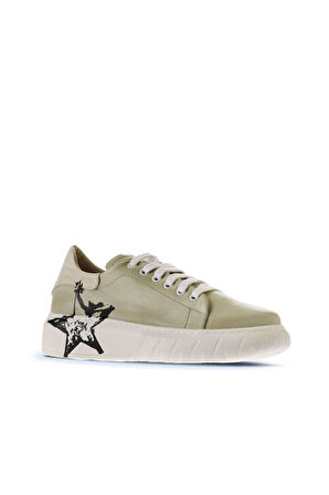 Bueno Shoes Vizon Deri Kadın Spor Ayakkabı 01wr4802