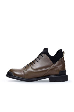 Bueno Shoes Yeşil Deri Kadın Düz Bot 01wp7701