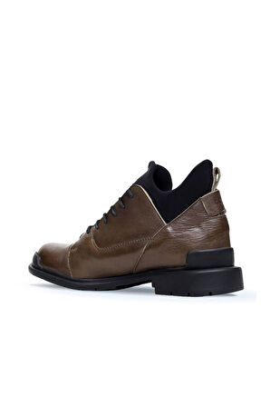 Bueno Shoes Yeşil Deri Kadın Düz Bot 01wp7701