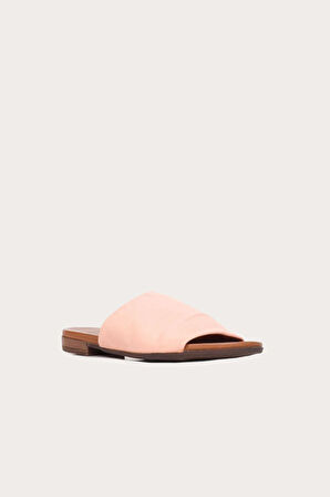 Bueno Shoes Pudra Deri Kadın Düz Terlik 01wn0204