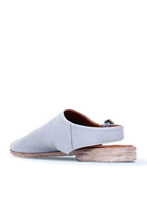 Bueno Shoes Mavi Deri Kadın Sandalet 01wn5000