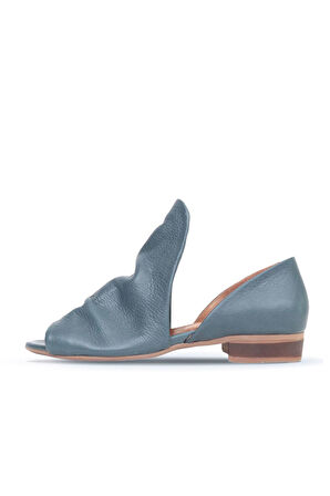 Bueno Shoes Gri Deri Kadın Klasik Ayakkabı 01wn5111