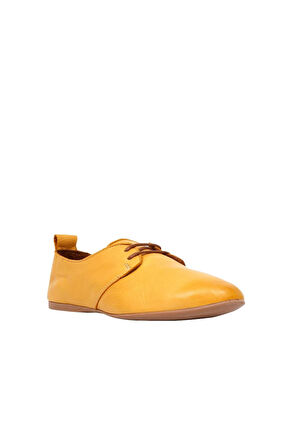 Bueno Shoes Sarı Deri Kadın Günlük Ayakkabı 01wj2123