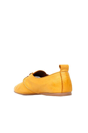 Bueno Shoes Sarı Deri Kadın Günlük Ayakkabı 01wj2123