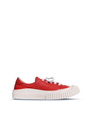Bueno Shoes Mercan Deri Kadın Dolgu Topuklu Ayakkabı 01wq10300