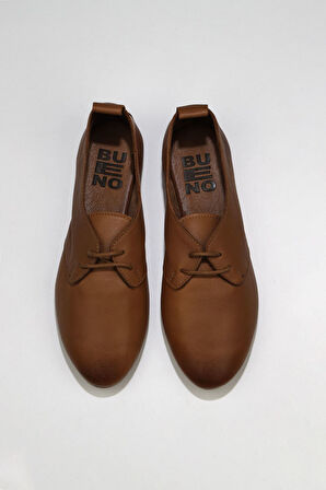 Bueno Shoes Kahverengi Deri Kadın Günlük Ayakkabı 01wj2123