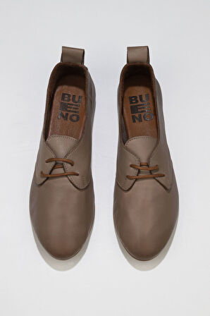 Bueno Shoes Gümüş Deri Kadın Günlük Ayakkabı 01wj2123