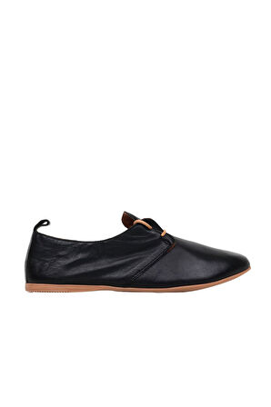 Bueno Shoes Siyah Deri Kadın Günlük Ayakkabı 01wj2123