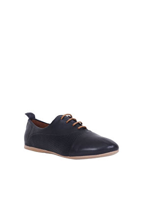 Bueno Shoes Siyah Deri Kadın Günlük Ayakkabı 01wj2123