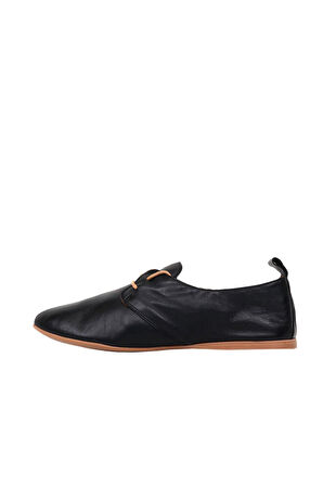 Bueno Shoes Siyah Deri Kadın Günlük Ayakkabı 01wj2123