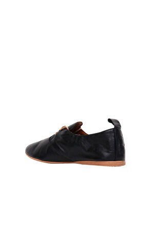 Bueno Shoes Siyah Deri Kadın Günlük Ayakkabı 01wj2123