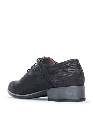 Bueno Shoes Siyah Lzd Deri Kadın Az Topuklu Ayakkabı 01wr3300