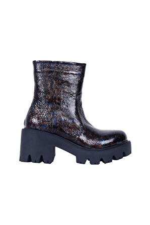 Bueno Shoes Kahverengi Deri Kadın Topuklu Bot 01wr3901
