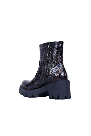 Bueno Shoes Kahverengi Deri Kadın Topuklu Bot 01wr3901