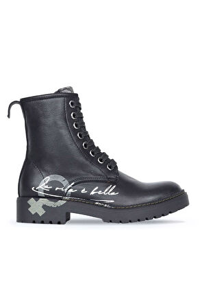 Bueno Shoes Siyah B60c03 Kadın Düz Bot 01wr4201