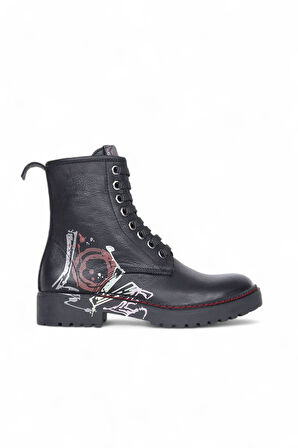 Bueno Shoes Siyah B66c01 Kadın Düz Bot 01wr4201