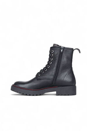 Bueno Shoes Siyah B66c01 Kadın Düz Bot 01wr4201
