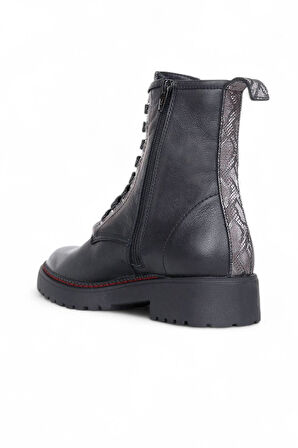 Bueno Shoes Siyah B66c01 Kadın Düz Bot 01wr4201
