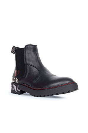 Bueno Shoes Siyah B76c01 Kadın Düz Bot 01wr4204