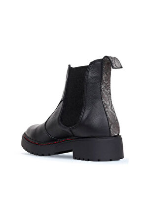 Bueno Shoes Siyah B76c01 Kadın Düz Bot 01wr4204