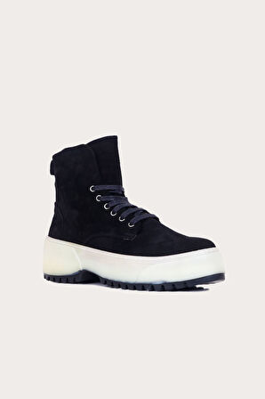 Bueno Shoes Siyah Süet Kadın Spor Bot 01wr4700