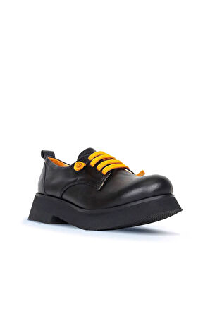 Bueno Shoes Sarı Deri Kadın Klasik Ayakkabı 01wr8804