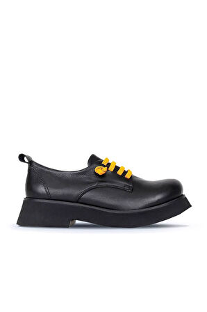 Bueno Shoes Sarı Deri Kadın Klasik Ayakkabı 01wr8804